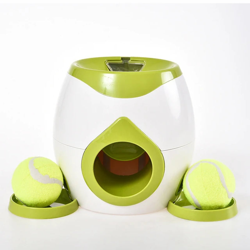Dog Toys Pet Interactive Training Automatic Food Leakage Slow Feeder Small Medium Dogs Reward Ball Launcher Tennis Throwing Toy
