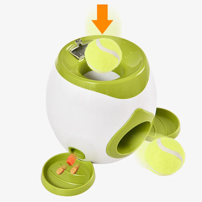 Dog Toys Pet Interactive Training Automatic Food Leakage Slow Feeder Small Medium Dogs Reward Ball Launcher Tennis Throwing Toy