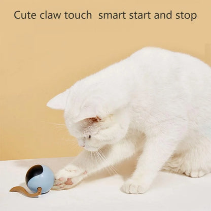 Interactive Cat Toy Ball the Best Smart Cat Interactive Toy with Automatic Rotation and USB Charging LED Light Cat Electronic Toy Ball Is Suitable for Indoor Cat and Kitten Exercise Toys
