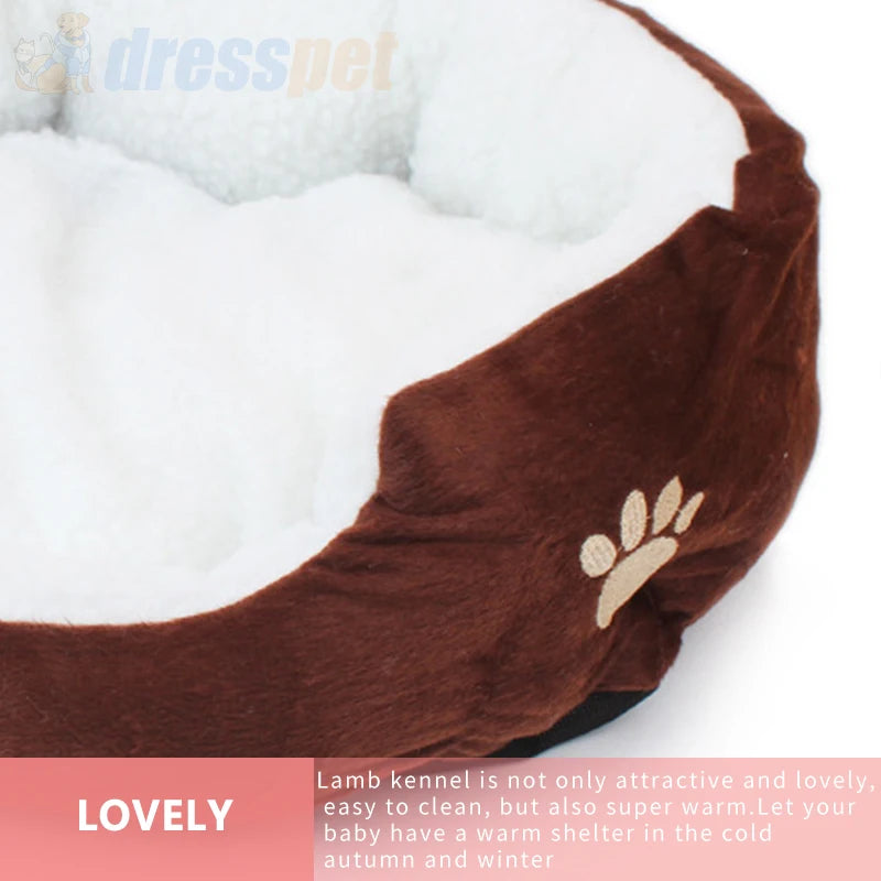 Pet Cat Dog Bed Soft 7 Colors 60*50CM Cashmere Sofa Washable Detachable Beds Pets House for Puppy Chihuahua Accessories