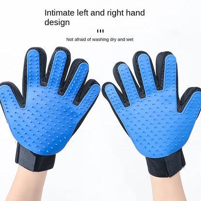 Pet Grooming Gloves Cat Dog Pet Brush Glove Cat Dog Hair Remover Brush Dog Deshedding Cleaning Massage Gloves Pet Hair Brush