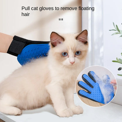 Pet Grooming Gloves Cat Dog Pet Brush Glove Cat Dog Hair Remover Brush Dog Deshedding Cleaning Massage Gloves Pet Hair Brush