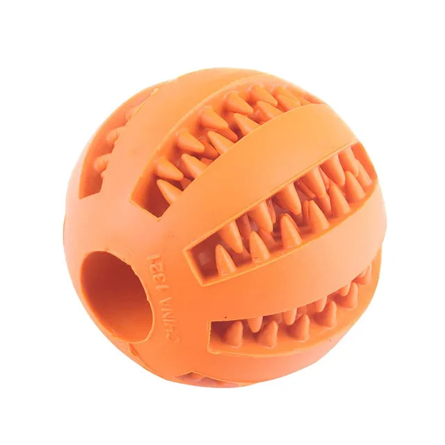 Elastic Dog Chewing Ball M Size Interactive With A Lot Of Holes Elastic Dog Chewing Ball M Size Interactive With A Lot Of Holes