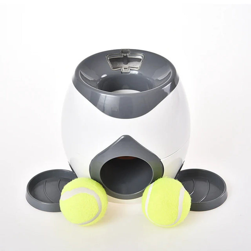 Dog Toys Pet Interactive Training Automatic Food Leakage Slow Feeder Small Medium Dogs Reward Ball Launcher Tennis Throwing Toy