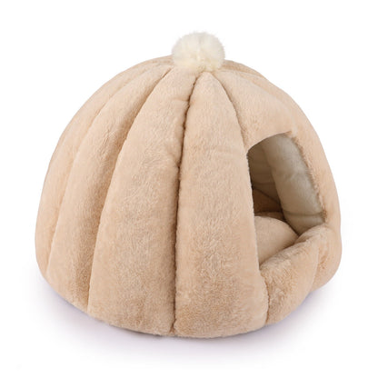 Cozy Pet Bed Cat Cave with Removable Cushion for Cats Small Dogs
